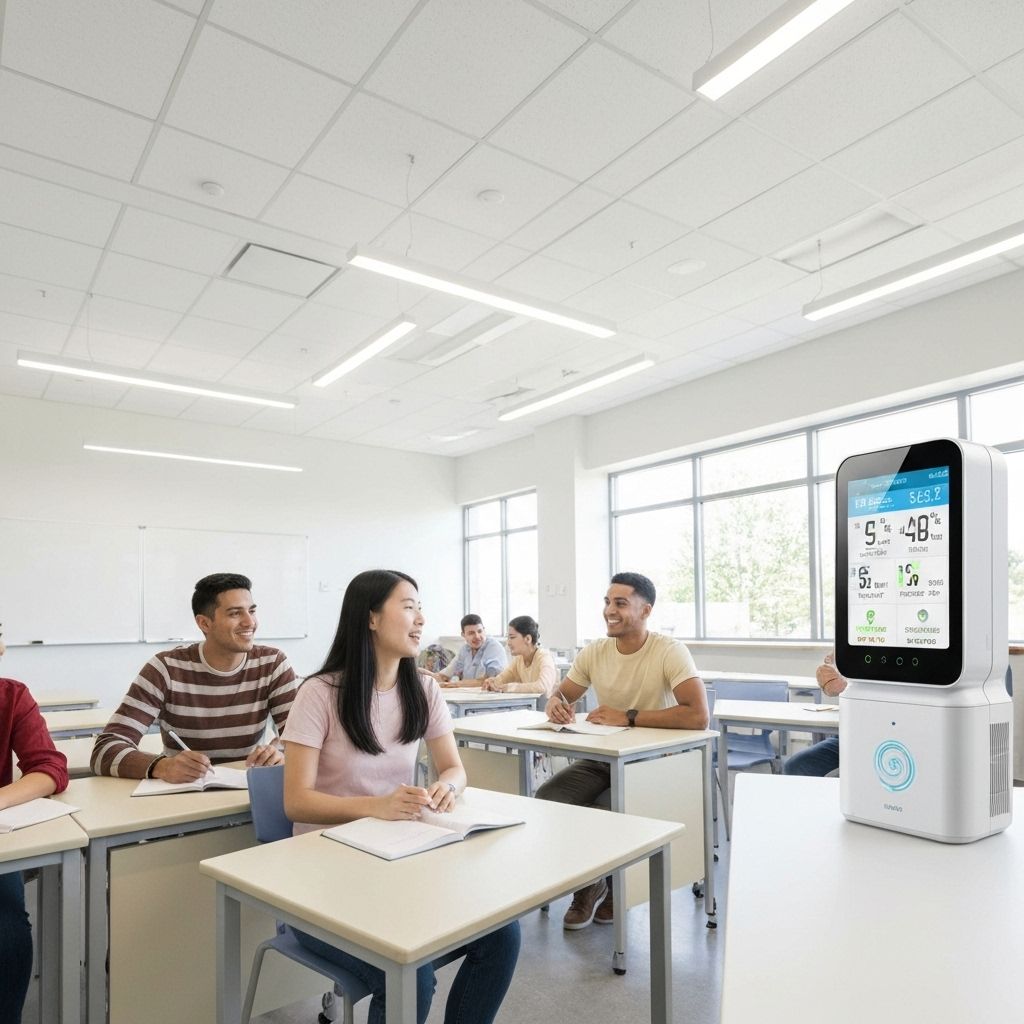 Air quality monitoring in classroom environment