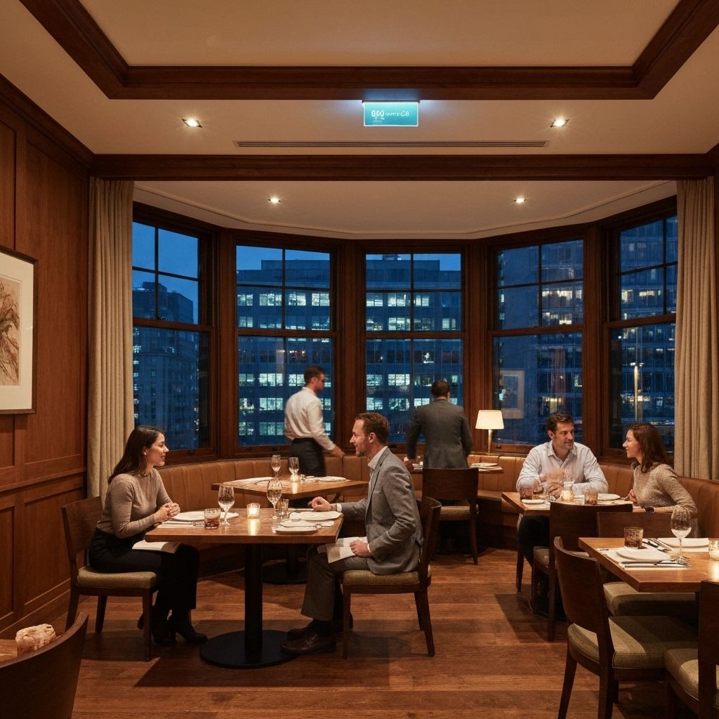 Air quality monitoring in restaurant dining area